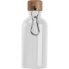 Gourde en acier inoxydable avec mousqueton, 400ml