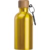 Gourde en acier inoxydable avec mousqueton, 400ml