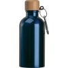 Gourde en acier inoxydable avec mousqueton, 400ml