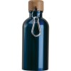 Gourde en acier inoxydable avec mousqueton, 400ml