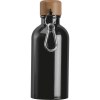 Gourde en acier inoxydable avec mousqueton, 400ml