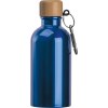 Gourde en acier inoxydable avec mousqueton, 400ml