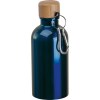 Gourde en acier inoxydable avec mousqueton, 400ml