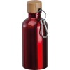 Gourde en acier inoxydable avec mousqueton, 400ml