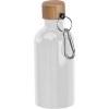 Gourde en acier inoxydable avec mousqueton, 400ml