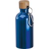 Gourde en acier inoxydable avec mousqueton, 400ml
