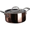 Casserole à induction avec couvercle