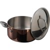 Casserole à induction avec couvercle