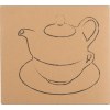 Service à thé deux en un: tasse, soucoupe et théière