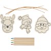 Set de peinture pendentif sapin de Noël