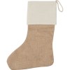 Chaussette de Noël en jute