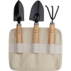 Set d'outils de jardinage dans une ceinture en coton