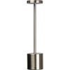 Lampe de table en acier inoxydable avec batterie