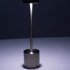 Lampe de table en acier inoxydable avec batterie