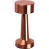 Lampe de table en acier inoxydable avec batterie