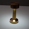Lampe de table en acier inoxydable avec batterie