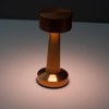 Lampe de table en acier inoxydable avec batterie