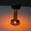 Lampe de table en acier inoxydable avec batterie