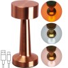 Lampe de table en acier inoxydable avec batterie