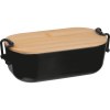 Lunchbox avec couvercle en bambou et fermeture à étrier