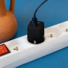 NANO - PRISE SECTEUR NOIRE 30W SUPERGAN ORIGINE FRANCE GARANTIE