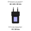 NANO - PRISE SECTEUR NOIRE 30W SUPERGAN ORIGINE FRANCE GARANTIE