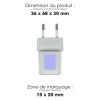 NANO - PRISE SECTEUR BLANCHE 30W SUPERGAN ORIGINE FRANCE GARANTIE