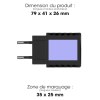 SHINCHAKU - CHARGEUR SECTEUR USB TYPE-C GAN 20W POWER DELIVERY - NOIR
