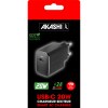 SHINCHAKU - CHARGEUR SECTEUR USB TYPE-C GAN 20W POWER DELIVERY - NOIR