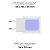 HAITATSU - CHARGEUR SECTEUR GAN 35W USB TYPE-C POWER DELIVERY - BLANC