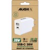 HAITATSU - CHARGEUR SECTEUR GAN 35W USB TYPE-C POWER DELIVERY - BLANC