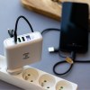 HIKOKI - CHARGEUR DE VOYAGE UNIVERSEL 3 EN 1 PRISE EU / UK / US