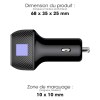 KEKU - CHARGEUR ALLUME CIGARE TURBO CAC USB TYPE-C 20W + USB-A QC3.0