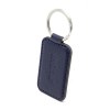 PORTE-CLE CUIR RECYCLÉ BLEU MARINE