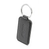 PORTE-CLE CUIR RECYCLÉ GRIS