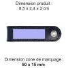 PORTE-CLE VIS EN CUIR VERITABLE NOIR