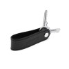 PORTE-CLE VIS EN CUIR VERITABLE NOIR