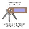 PORTE-CLE VIS LIEGE