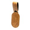 ETIQUETTE BAGAGE  EN CUIR VERITABLE MARRON CLAIR
