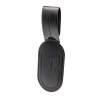 ETIQUETTE BAGAGE EN SIMILI-CUIR LISSE NOIR