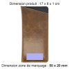 ETUI LUNETTES EN CUIR VERITABLE MARRON FONCE