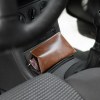 ETUI LUNETTES EN CUIR VERITABLE MARRON FONCE