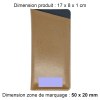 ETUI LUNETTES EN SIMILI-CUIR LISSE MARRON
