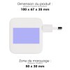 HIMAN - PACK CHARGEUR SECTEUR GAN 100W + CABLE TYPE-C 100W
