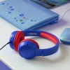 SETSUKO - CASQUE KIDS SANS FIL BLUETOOTH BLEU ET ROUGE