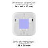 KEBURU - KIT PIETON SMARTPHONE STEREO INTRA MICRO+ TELECOM BLANC