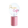 SOCLE LAMPE DE TABLE POP ROSE + AMPOULE 2 MOTS MITB
