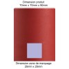SOCLE LAMPE DE TABLE POP ROUGE + AMPOULE 2 MOTS MITB