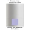 SOCLE LAMPE DE TABLE POP BLANC + AMPOULE 2 MOTS MITB