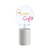 SOCLE LAMPE DE TABLE POP BLANC + AMPOULE 2 MOTS MITB